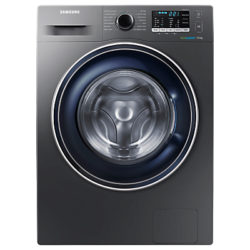 Samsung WW70J5555FX/EU ecobubble™ Freestanding Washing Machine, 7kg Load, A+++ Energy Rating, 1400rpm Spin, Graphite